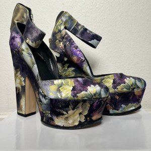 ASOS Floral Platform Heels